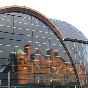 Reflection of Bruce Building in Haymarket Metro Station, 2009